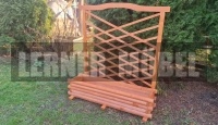 Virágláda fából 120 cm