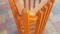 Fa szeméttároló, szemetes, kuka